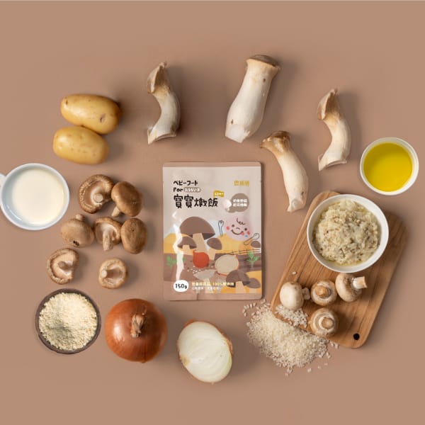 Nong Chun Xiang | Mushroom Cheese Risotto for Babies (150g x 4 packs) / Box