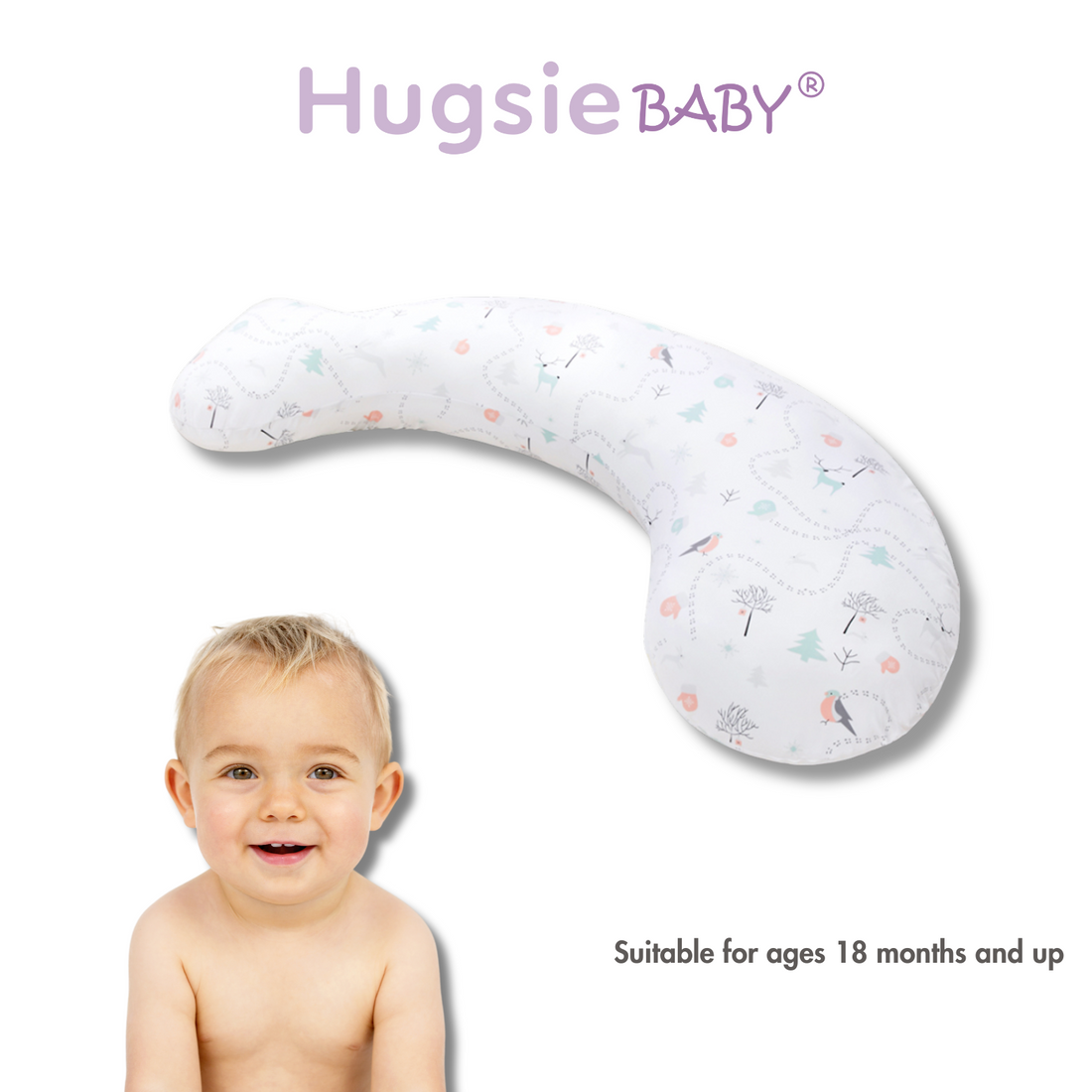 HugsieBaby Aniti-Mites Pillow Cooling Touch -Forest