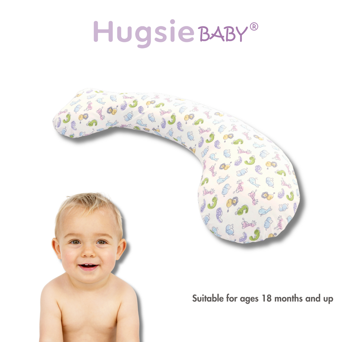 HugsieBaby Aniti-Mites Pillow 100% Cotton -Animals